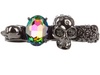 ALEXANDER MCQUEEN - Skull gem four ring knuckle duster