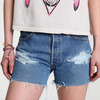 Destroyed Denim Short