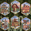 Christmas Village Ornaments 08785