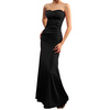 Black Women Designer Evening Formal Gown Maxi Dress