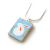 Washi Necklace - Snow Bunny