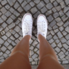 white converse ox