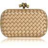 bottega veneta satin box clutch