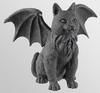 CROUCHING WINGED CAT GARGOYLE