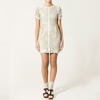 SHORT-SLEEVED LACE DRESS