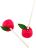 Red Candy Apples Lollipops