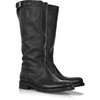 Jil Sander Buckle-detailed flat leather boots