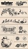 Snowflake Trails Boxed Set - Rubber Stamps