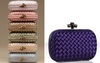 Bottega Veneta satin clutch