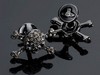 Vivienne Westwood E- commerce Diamante Skull Cufflinks Gunmetal