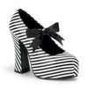 Striped Platform Pumps Shoes Demonia Gothic Lolita Punk