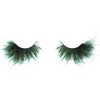 PREMIUM VELVET FEATHER FALSE EYELASHES green