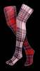 Tartan Print Tights(Red)