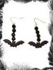 Bat & Bead Earrings