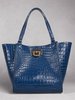 CROC LEATHER MEDIUM SHOPPER