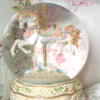 carousel horse waterglobe