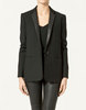 STUDIO BLAZER WITH LEATHER LAPEL