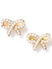 Baby Pearly Bow Stud Earrings