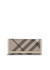 Burberry LARGE SMOKED CHECK WALLET