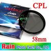 58 mm 58mm Circular Polarizing C-PL PL-CIR CPL Filter