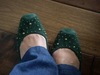 Green Suede Flats