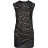 3.1 Phillip Lim Lace and leather mini dress