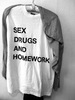 Футболка sex drugs and homework