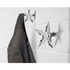 Ninja star coat hook inuse