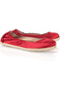 Pedro Garcia   Ibiza satin rope-sole ballerina flats  $325