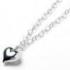 Puffy heart necklace