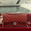 chanel red flap bag