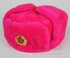 pink faux fur ushanka hat