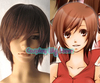 Vocaloid Meiko Short Auburn Brown Cosplay Wig