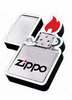 Магнит в форме зажигалки Zippo на холодильник.