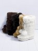 Faux Faux Fur Pom-pom Boot