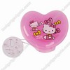 Hello Kitty Heart Shape Medicine Pill Storage Case Container Box