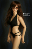 EID_woman Black beach swim suit