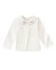 Hand-Embroidered Collar Top