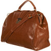 brown leather bag