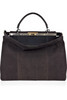 Fendi | Large Peekaboo brushed-python tote | NET-A-PORTER.COM