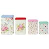 Spray Flowers Set of 4 Canisters