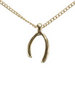 Mini Wishbone Pendant Necklace