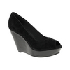 Suede Peep Toe Wedge