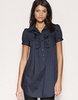 ASOS Ruffle Front Longline Shirt