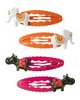 Hippo Elephant Snap Clip Four-Pack