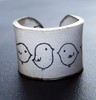 Gossiping Birds Ring Choose Your Size by dillondesigns on Etsy