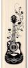 INKA-60-00555_Folk Guitar - Rubber Stamps by Inkadinkado