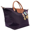 longchamp bag grey/navy/black