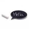 Oval blackboard brooch by Zoe Brand