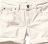 h&m denim white shorts